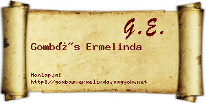 Gombás Ermelinda névjegykártya